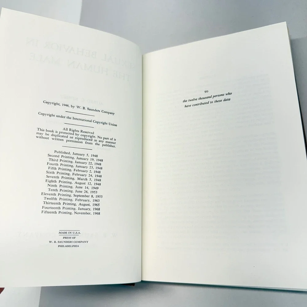 Kinsey Reports Sexual Behavior in the Human Male & Female 2 Vol Set Saunders